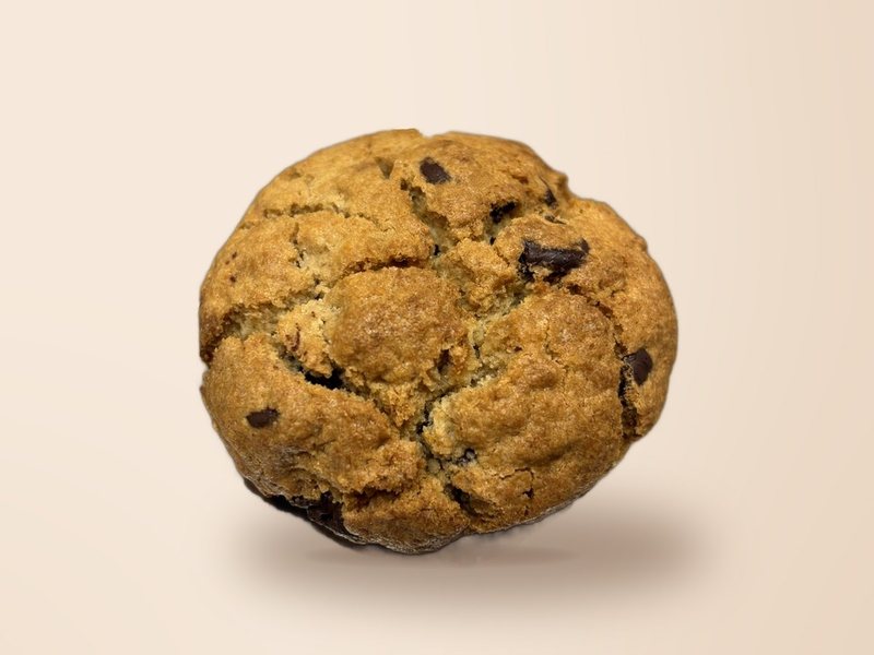 Galleta de chocolate 70 % de CHICA, con gotas de chocolate negro